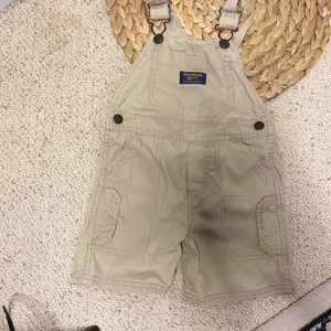 Oshkoshbgosh cargo khaki overalls 18 months